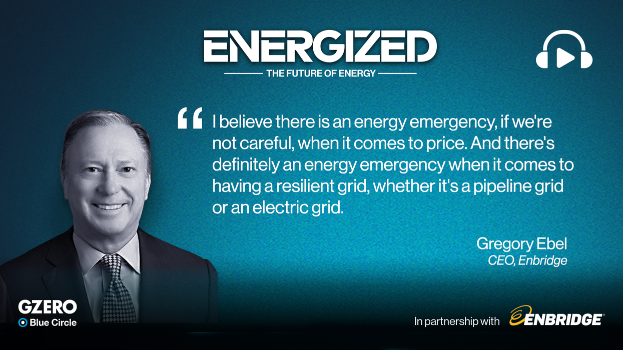 Quote card of Greg Ebel, CEO, Enbridge | Energized: The Future of Energy