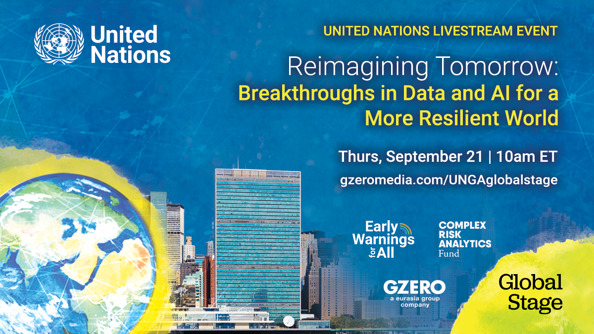 Reimagining Tomorrow: Breakthroughs in Data and AI for a More Resilient World  Thursday, September 21, 10am ET