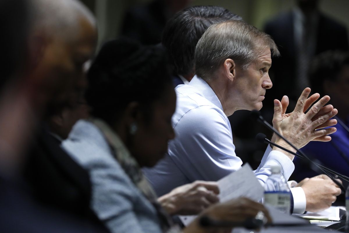 Rep. Jim Jordan (R-OH) presides over the House Judiciary Committee