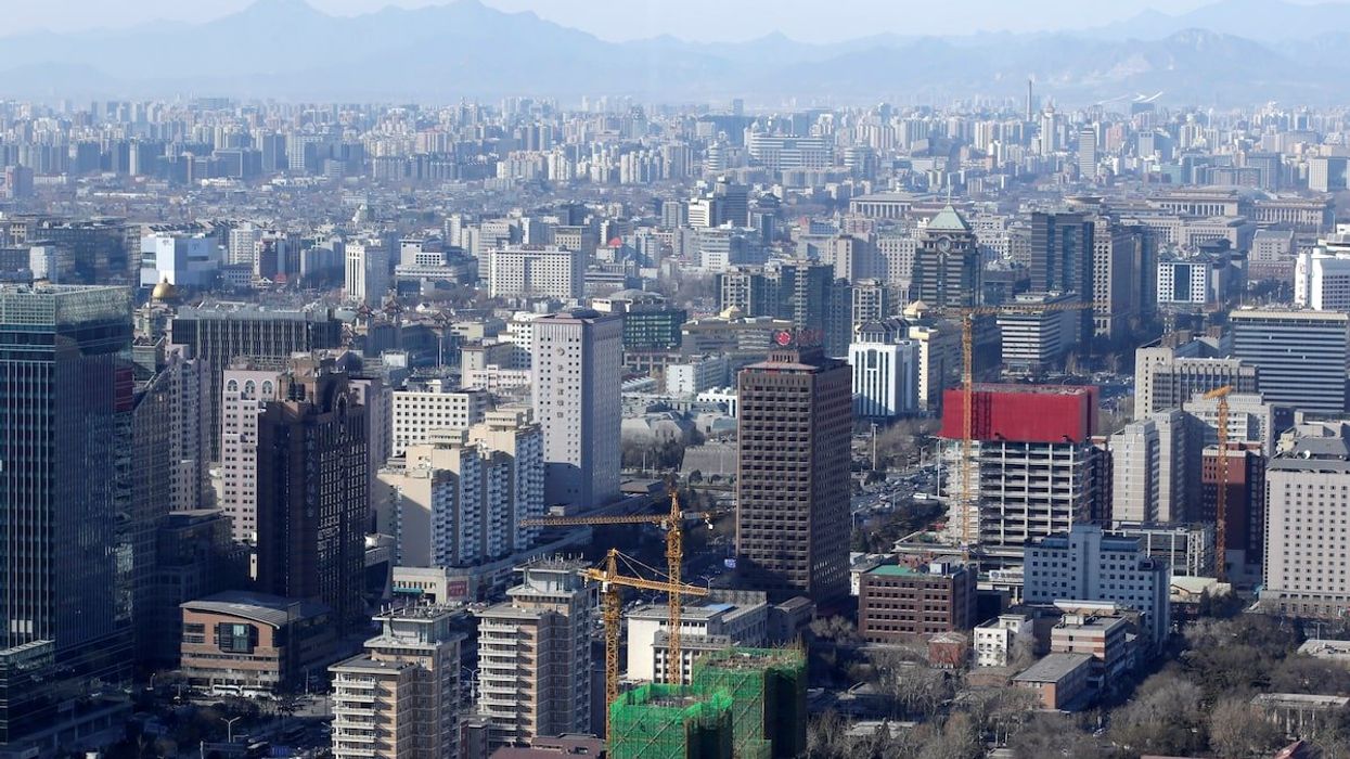 Residential and office buildings are seen in Beijing, China, January 10, 2017.