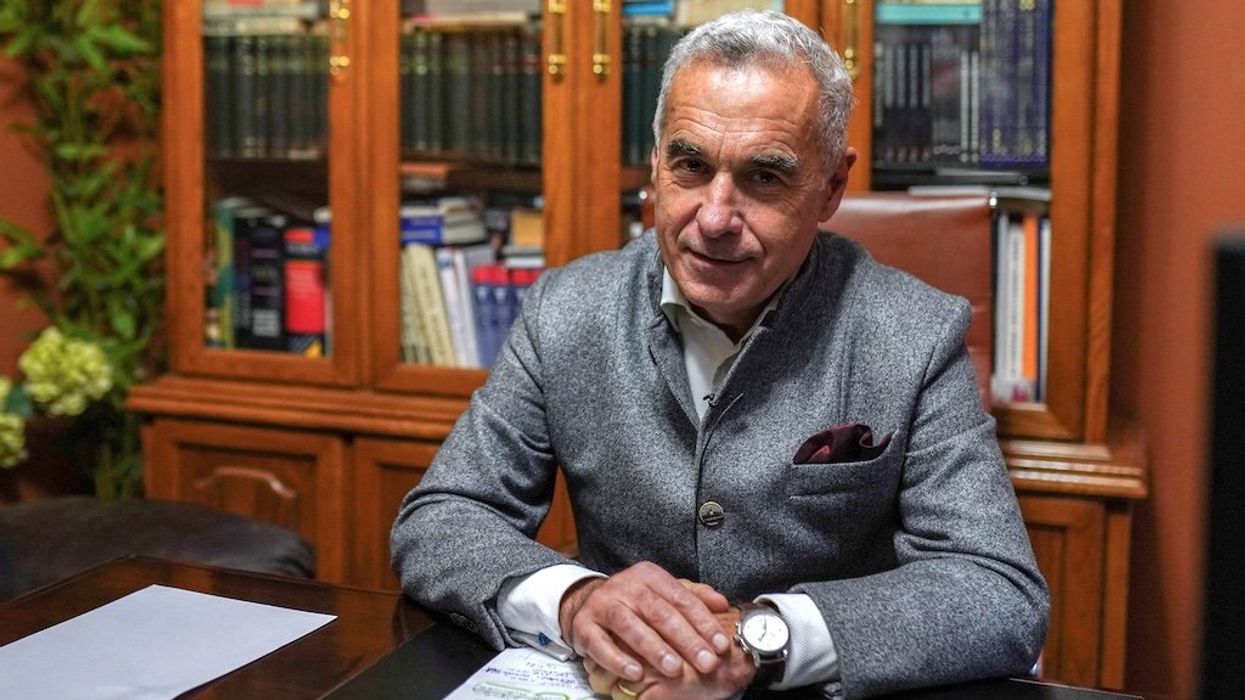 Romanian independent far-right presidential candidate Calin Georgescu poses for a portrait in Bucharest Romania, on Dec. 4, 2024.