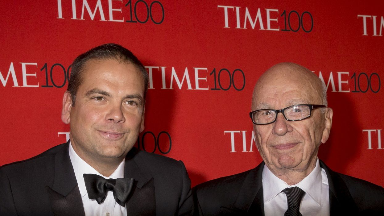 Rupert Murdoch and Lochlan Murdoch