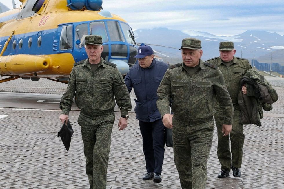 Russia's Defence Minister Sergei Shoigu inspects remote Arctic garrisons.