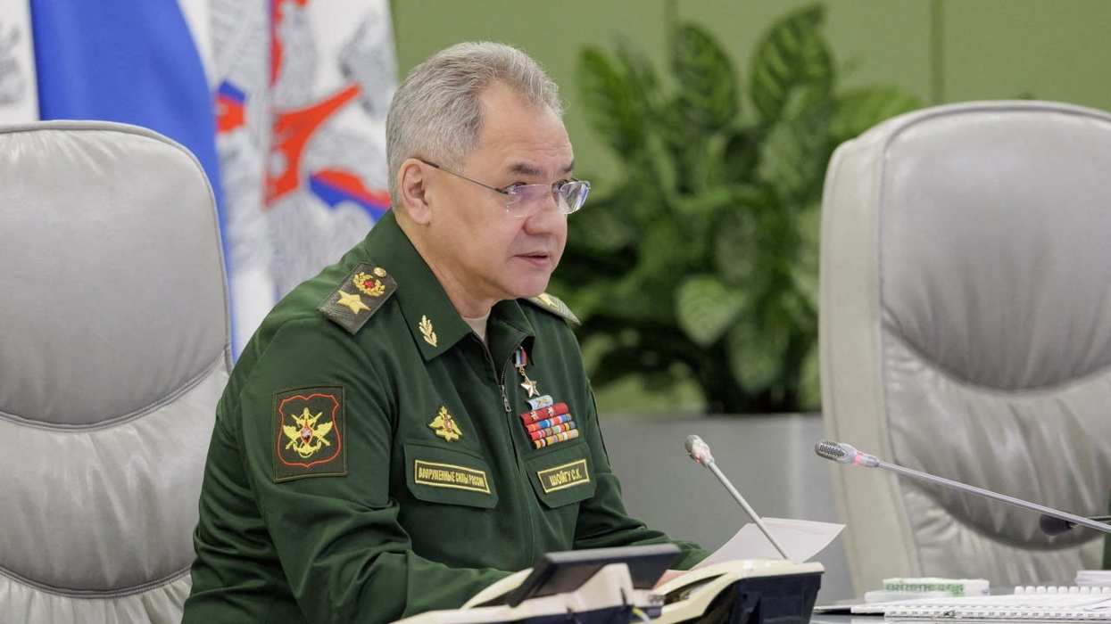 Russian Defense Minister Sergei Shoigu chairs a meeting with the leadership of the Armed Forces in Moscow, on July 3, 2023.