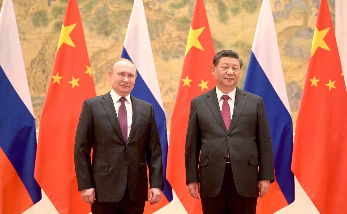 Russian President Vladimir Putin and Chinese President Xi Jinping hold talks in Beijing, China