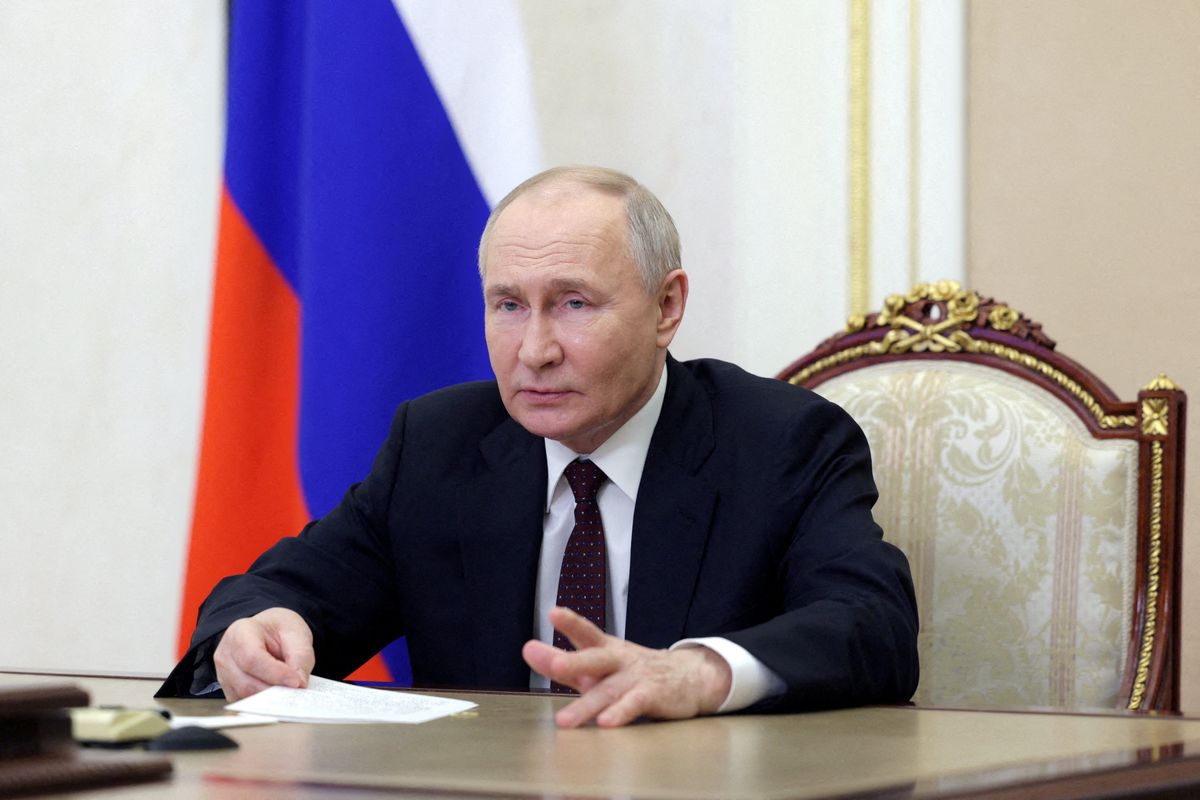 ​Russian President Vladimir Putin at the Kremlin in Moscow, Russia May 3, 2024. 