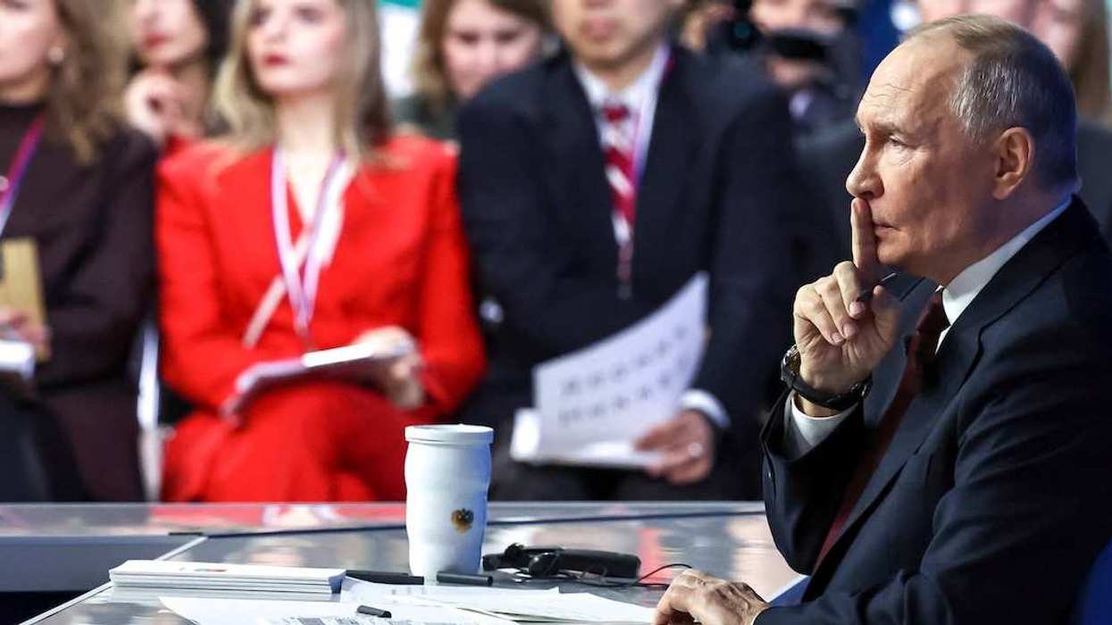 Russian President Vladimir Putin attends his annual end-of-year press conference and phone-in in Moscow, Russia December 19, 2025.