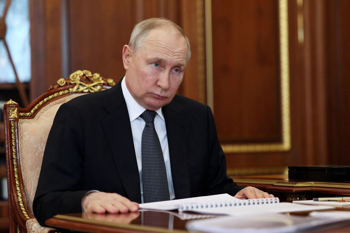 Russian President Vladimir Putin during a meeting in Moscow.