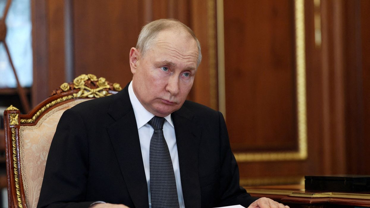 Russian President Vladimir Putin during a meeting in Moscow.