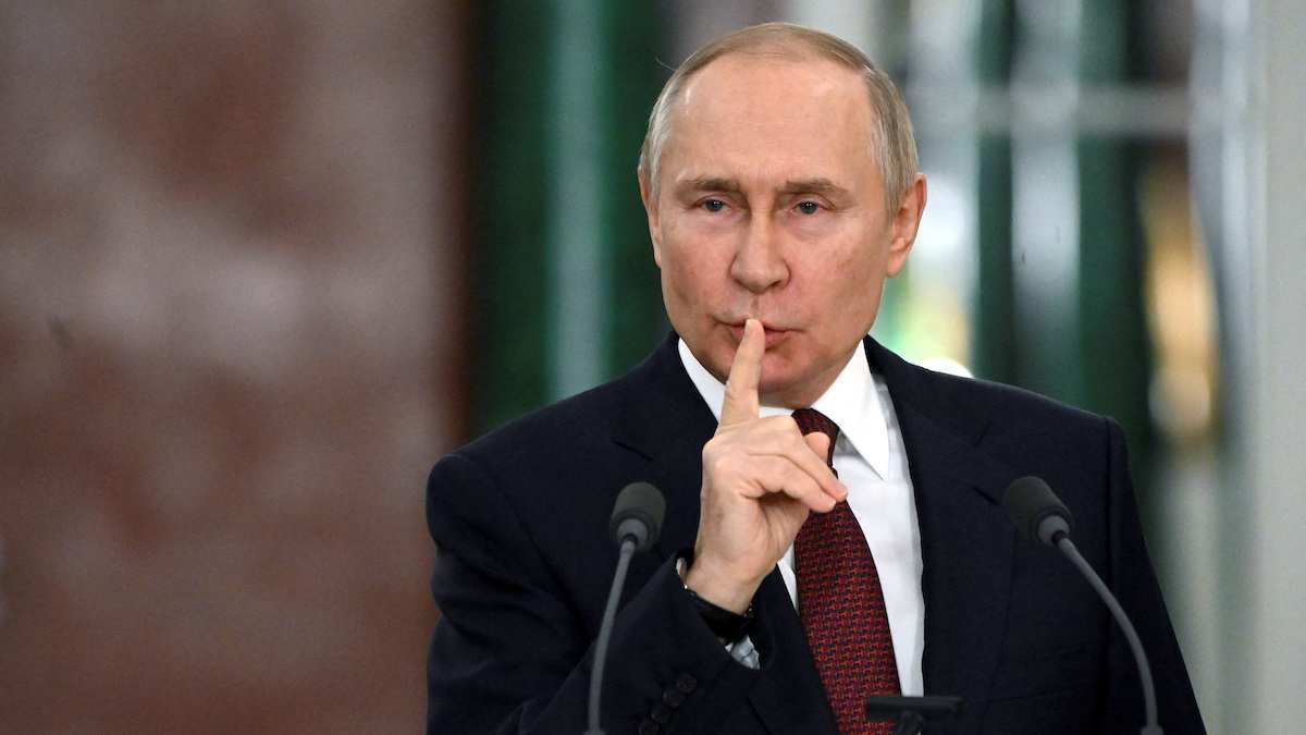 ​Russian President Vladimir Putin during a news conference in Moscow, Russia, on December 22, 2022.