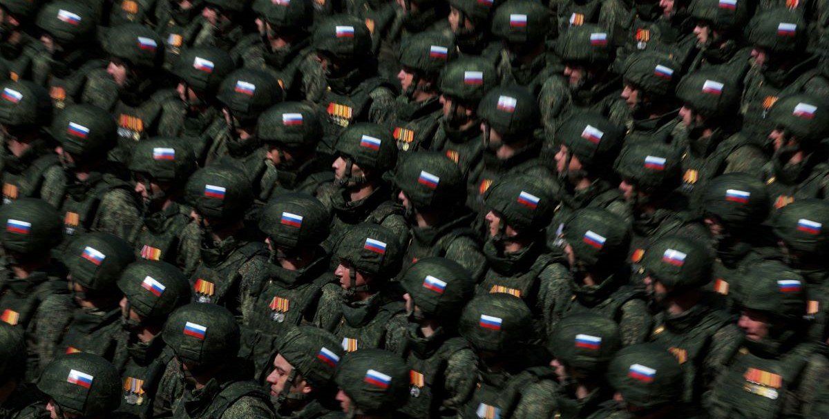 ​Russian soldiers, who were involved in the country's military campaign in Ukraine, march in columns during a parade on Victory Day, marking the 80th anniversary of the victory over Nazi Germany in World War Two, in Red Square in central Moscow, Russia, May 9, 2025. 