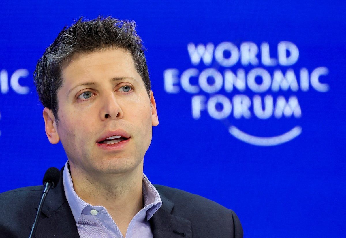 ​Sam Altman, CEO of OpenAI, attends the 54th annual meeting of the World Economic Forum, in Davos, Switzerland, on Jan. 18, 2024. 