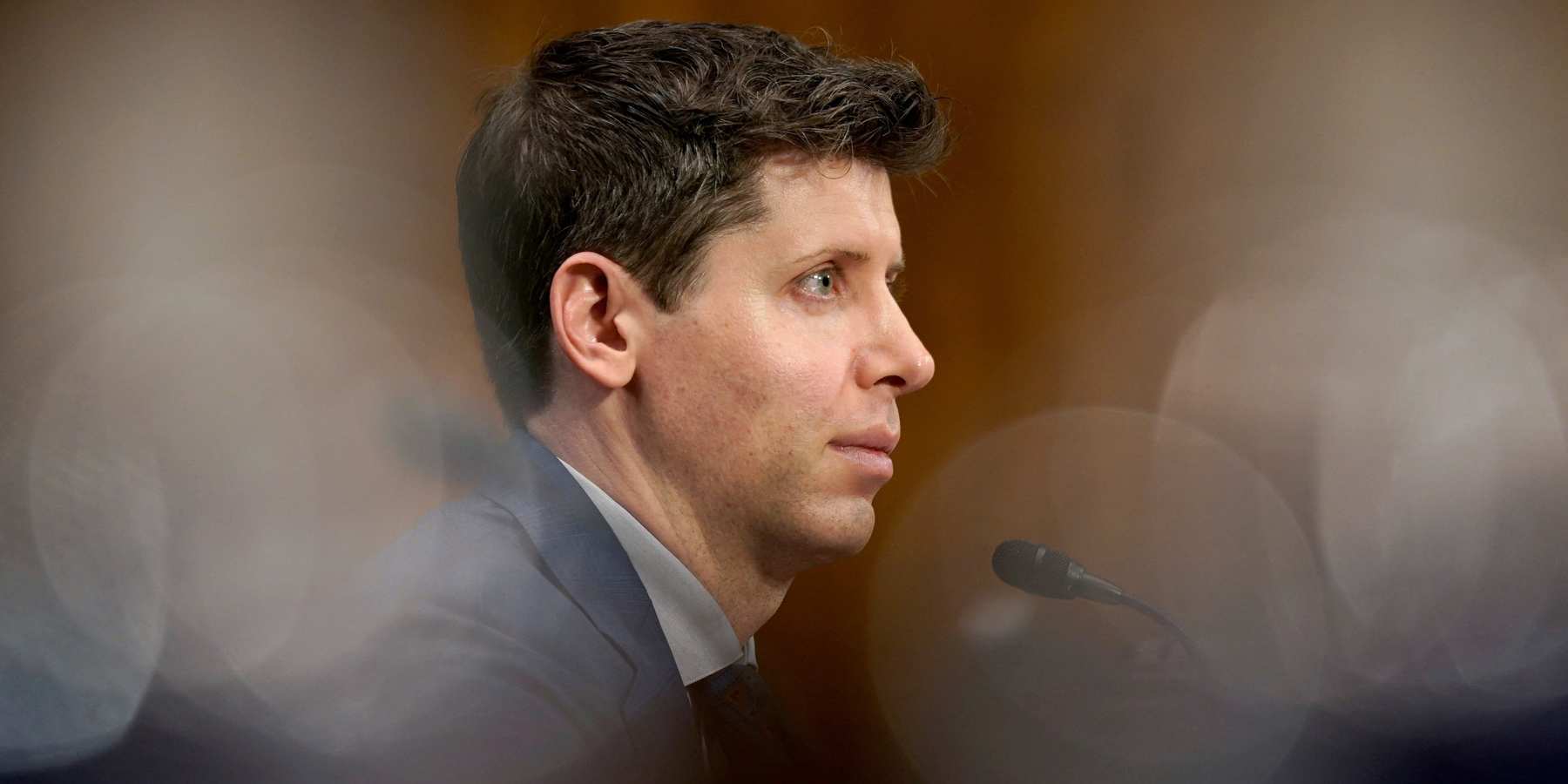Sam Altman, who has just been ousted as CEO of OpenAI, is seen here testifying before a Senate Judiciary Privacy, Technology & the Law Subcommittee back in May 2023.