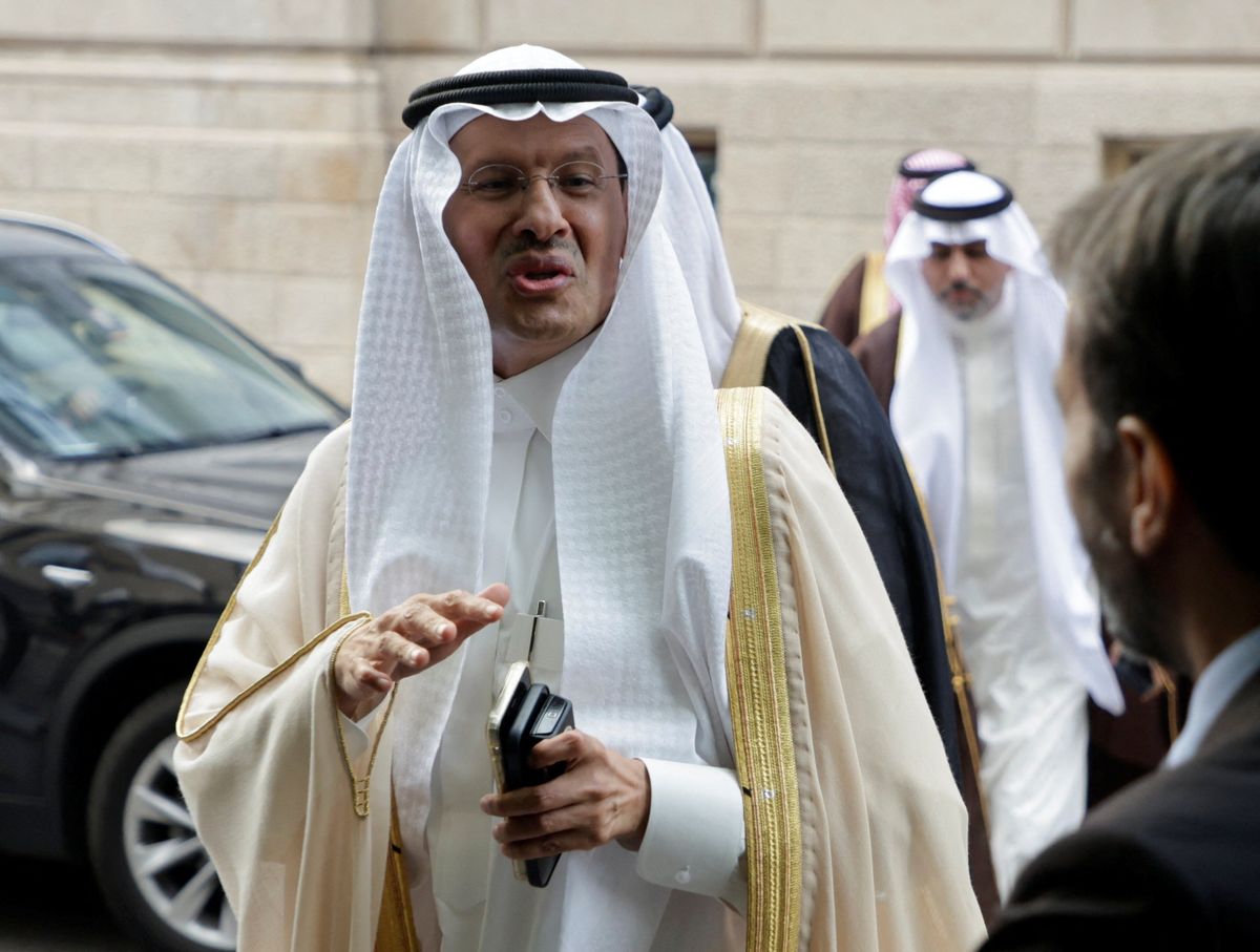 Saudi Arabia's Minister of Energy Prince Abdulaziz bin Salman Al-Saud arrives for an OPEC meeting in Vienna.