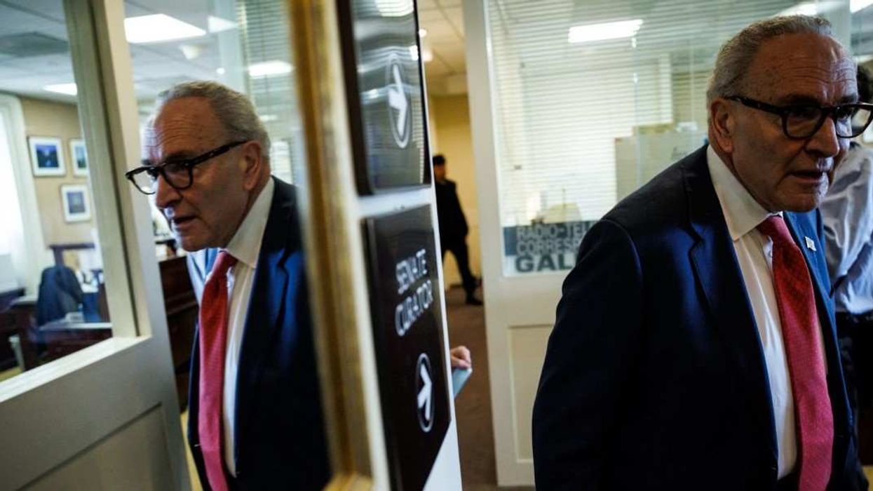 Senate Minority Leader Chuck Schumer (D-NY) heads back to his office following a press conference at the U.S. Capitol on November 5, 2025 in Washington, D.C. The shutdown of the Federal Government has become the longest in U.S. history after surpassing the 35 day shutdown that occurred during President Trumps first term that began in the end of 2018.