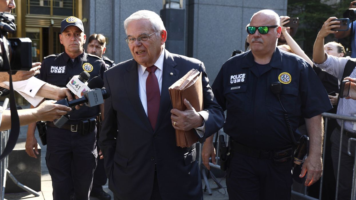 Senator Bob Menendez (D-NJ) leaves the United States District Court for the Southern District of New York after the second day of deliberations after an indictment for an alleged 16 counts of conspiracy on July 15, 2024, in New York City. Menendez is charged with using his political influence to benefit Egypt in exchange for compensation, a scheme orchestrated by his wife and by three business co-conspirators, Wael Hana, Jose Uribe and Fred Daibes who are charged with similar crimes relating to payments made to Menendez on Monday September 25, 2023 the Senator denied all allegations and that the $500,000 found in his house by agents is an old fashioned way of safeguarding money against emergencies.