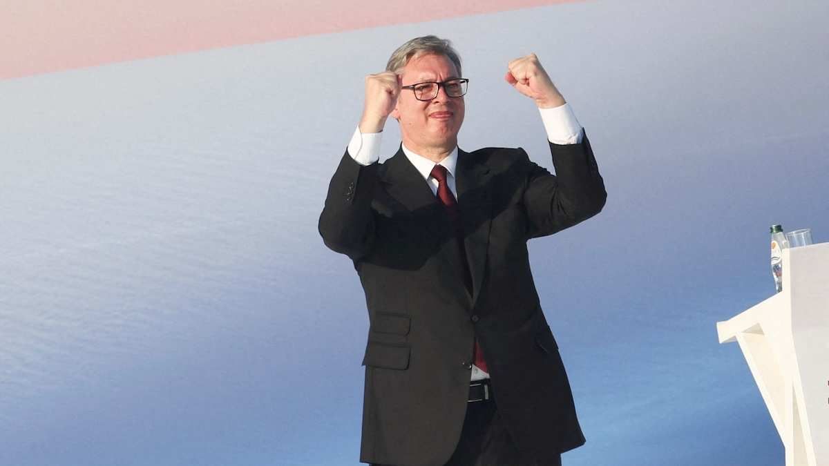 Serbian President Aleksandar Vučić in Belgrade, Serbia, on June 27, 2026.​
