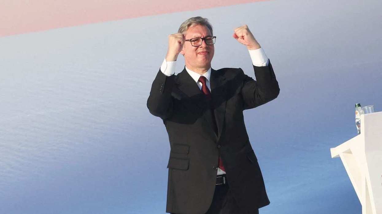 Serbian President Aleksandar Vučić in Belgrade, Serbia, on June 27, 2026.