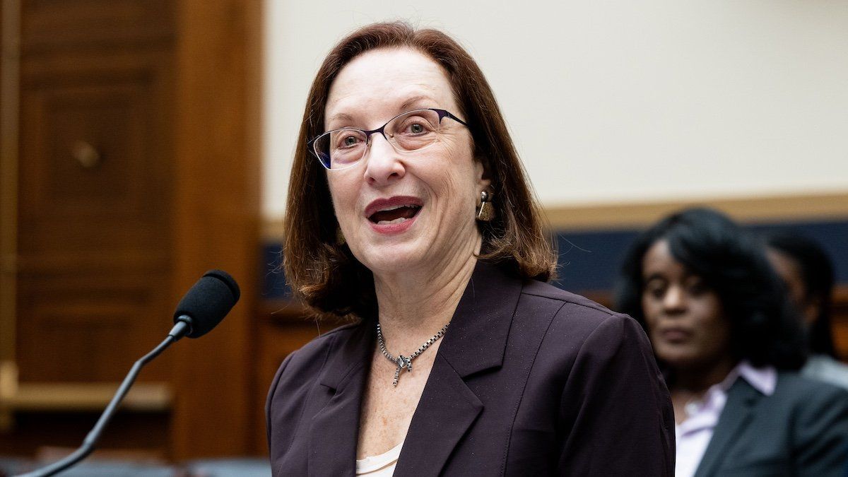 Shira Perlmutter, Register of Copyrights and Director, U.S. Copyright Office, speaking at a hearing of the House Judiciary Committee's Subcommittee on Courts, Intellectual Property, and the Internet at the U.S. Capitol.
