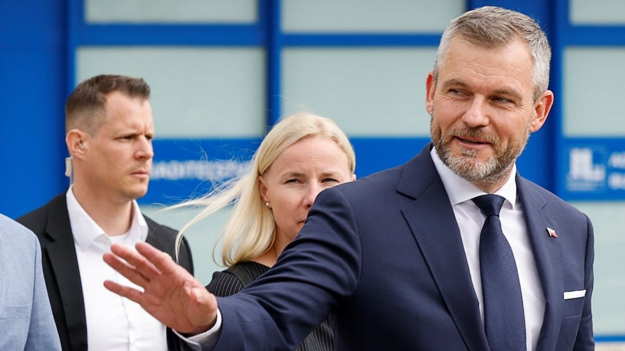 Slovakian President-elect Peter Pellegrini gestures, at F.D. Roosevelt University Hospital where Prime Minister Robert Fico was taken after a shooting incident in Handlova, in Banska Bystrica, Slovakia, May 16, 2024.