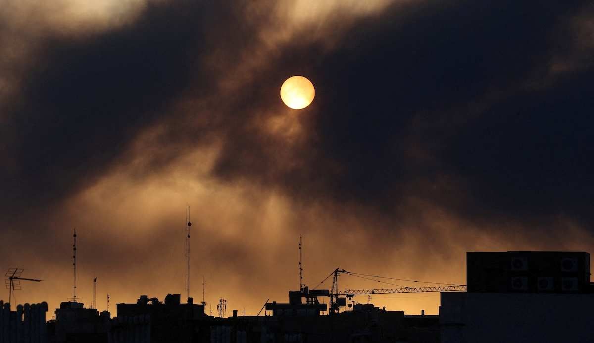 Smoke rises following an explosion, after Israel and the U.S. launched strikes on Iran, in Tehran, Iran, March 3, 2026.