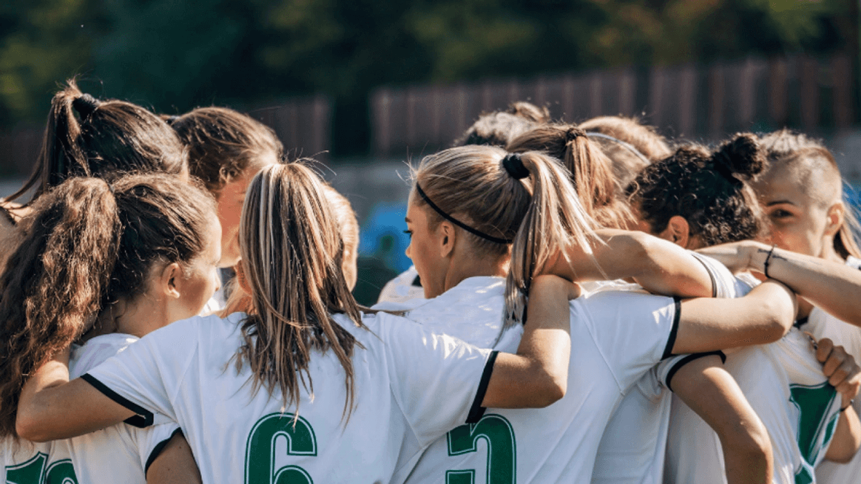 Soccer huddle