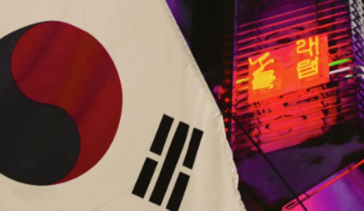 South Korean flag.