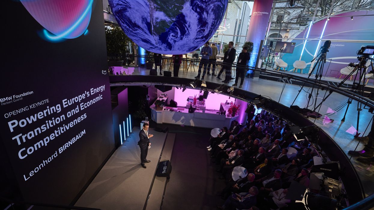 Speaker talking at Energy Security Hub at BMW Pavilion Herbert Quandt at the Munich Security Conference