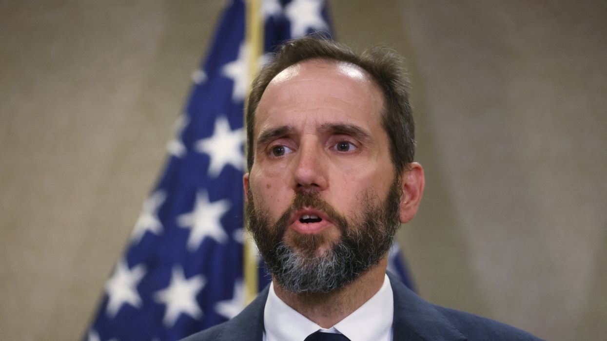 Special Counsel Jack Smith makes a statement to reporters about the 37 federal charges returned by a grand jury in an indictment of former U.S. President Donald Trump on charges of unauthorized retention of classified documents and conspiracy to obstruct justice as Smith speaks at his offices in Washington, U.S. June 9, 2023.