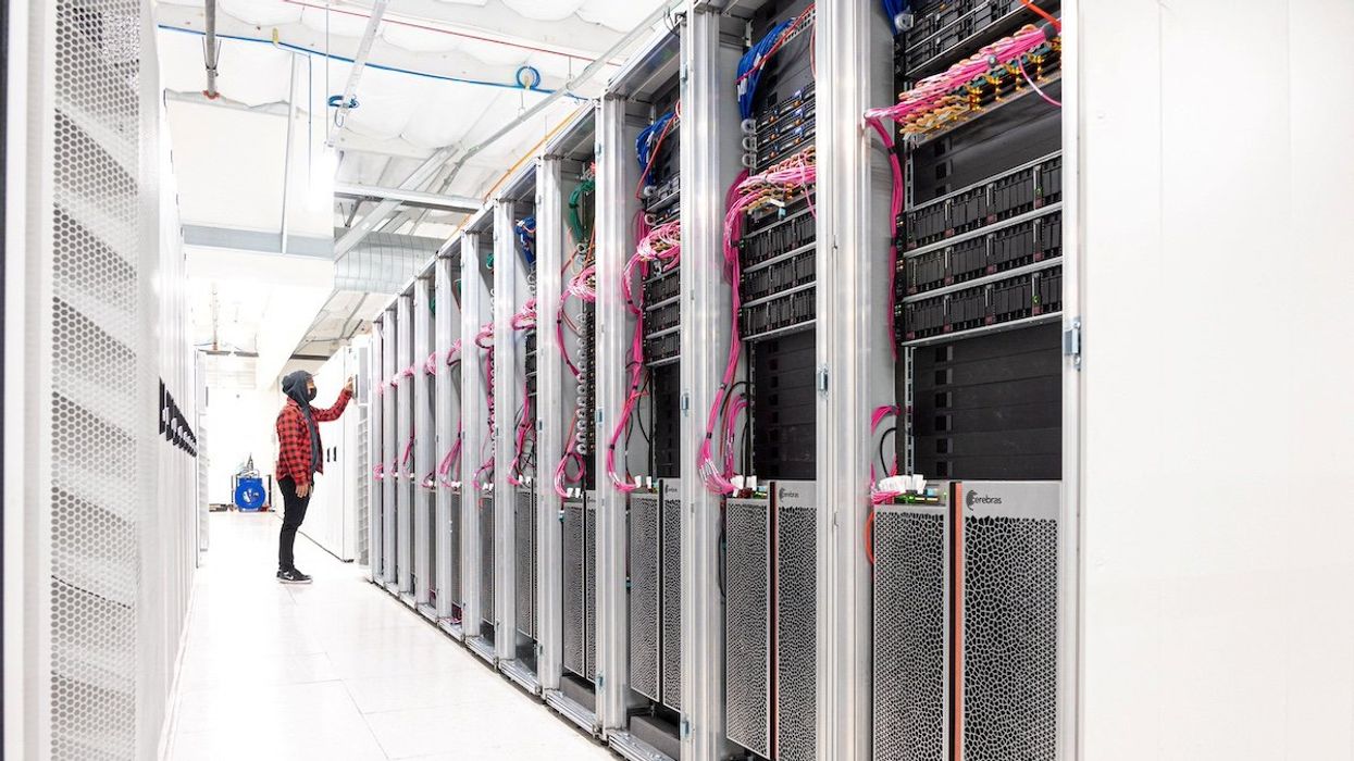 Startup Cerebras System's new AI supercomputer Andromeda is seen at a data center in Santa Clara, California, U.S. October 2022.