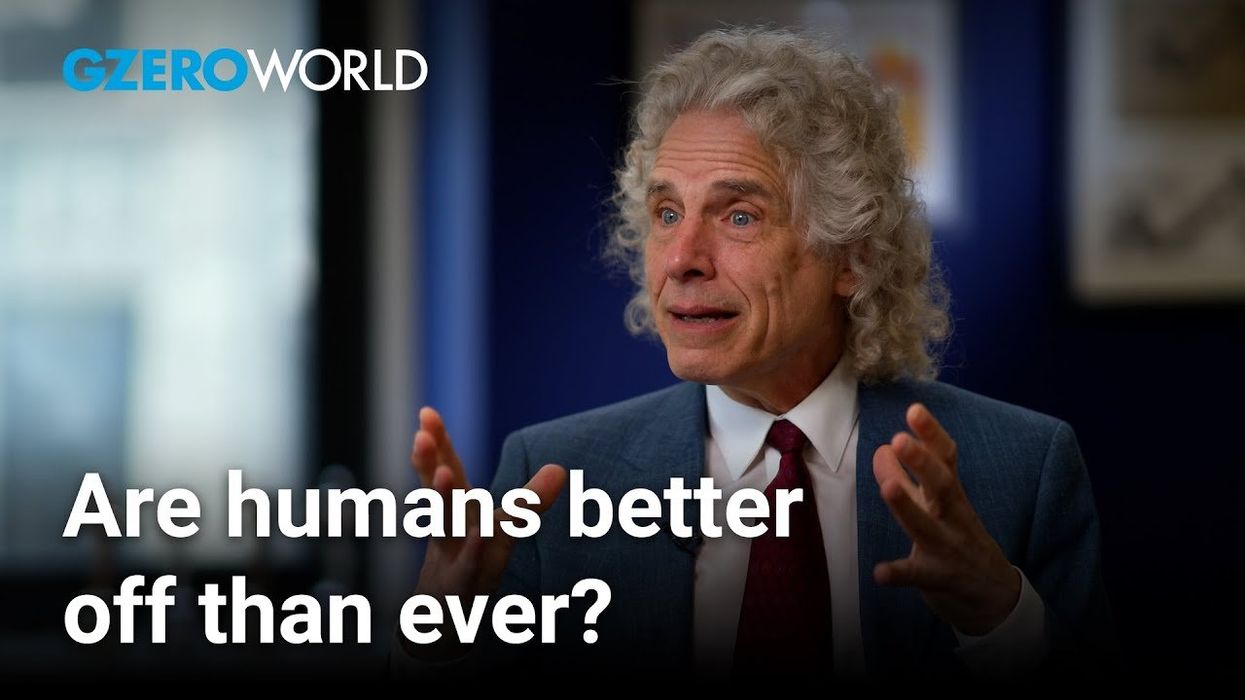 Steven Pinker shares his "relentless optimism" about human progress
