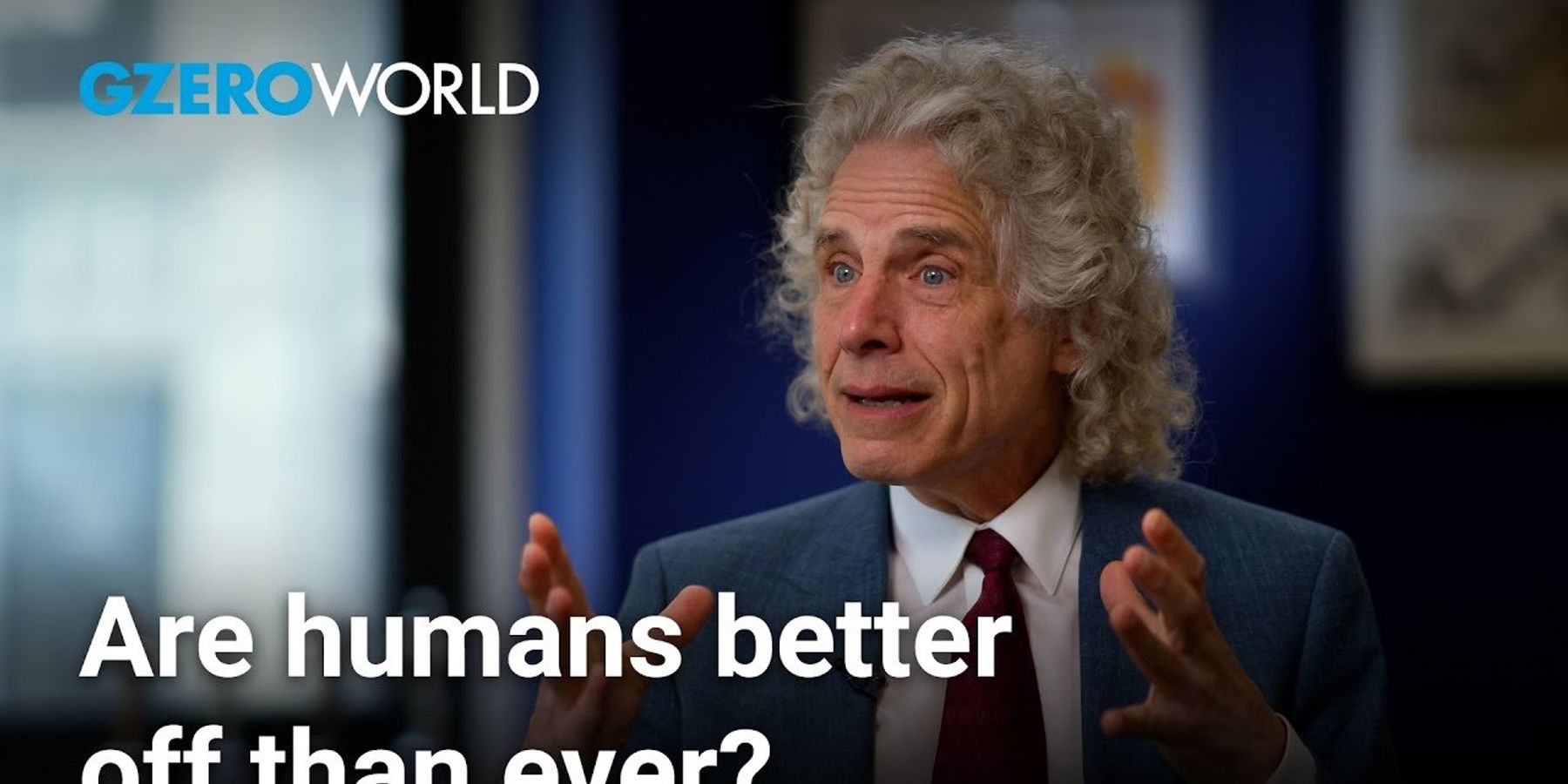 Steven Pinker shares his "relentless optimism" about human progress