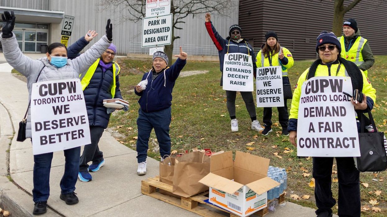 Striking Canada Post workers, represented by the Canadian Union of Postal Workers (CUPW).
