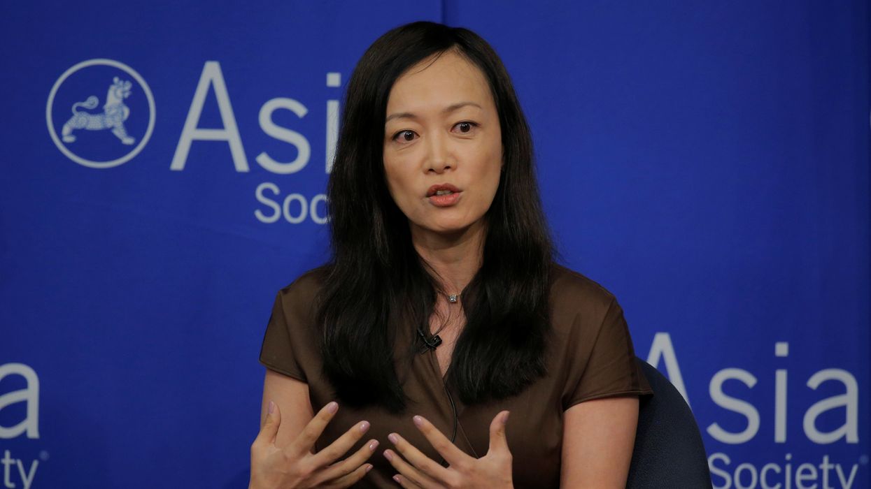 Sue Mi Terry, director at Bower Group Asia, speaks on a "Crisis on the Peninsula: Implications for the U.S. - Korea Alliance" panel at the Asia Society in New York, U.S., June 19, 2017.
