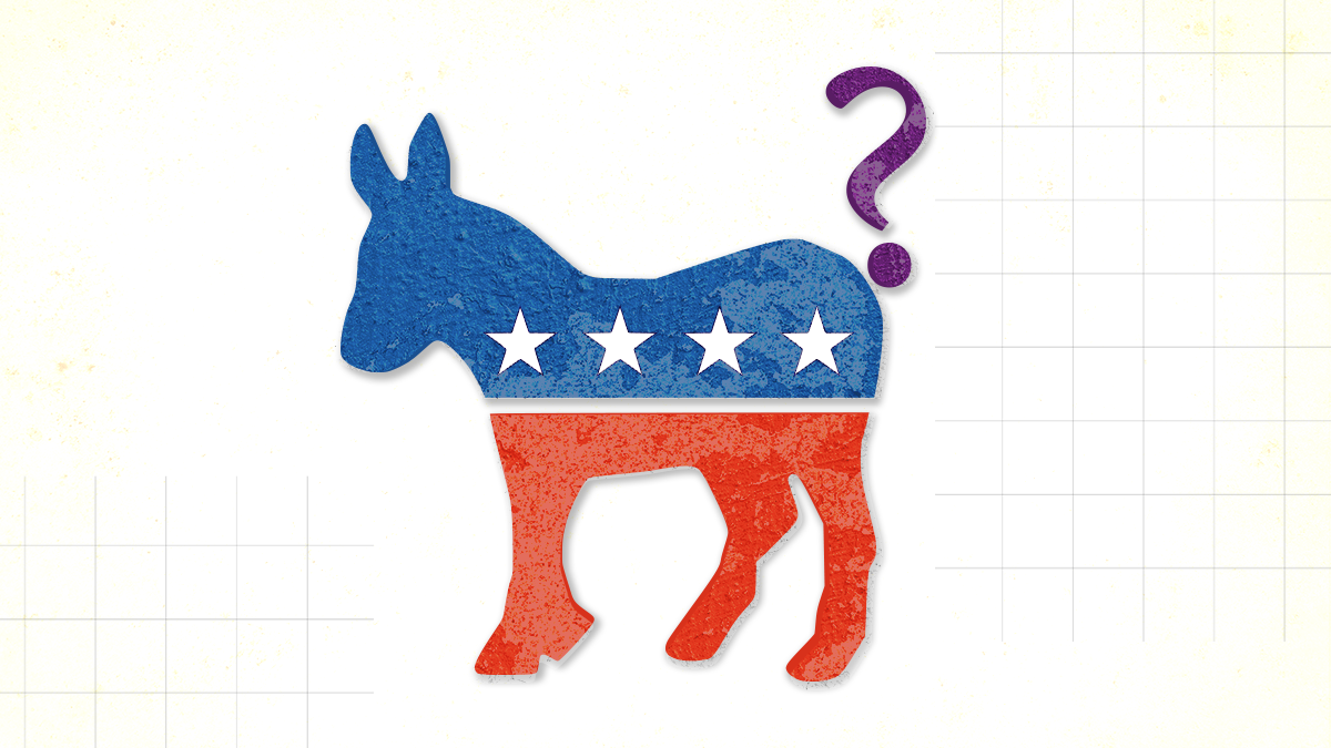 Symbols of the Republican and Democratic parties 