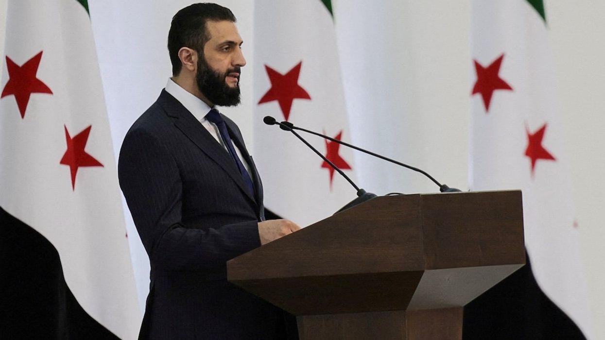 Syria's interim President Ahmad al-Sharaa speaks during a Ministerial formation of the government of the Syrian Arab Republic, in Damascus, Syria, on March 29, 2025.
