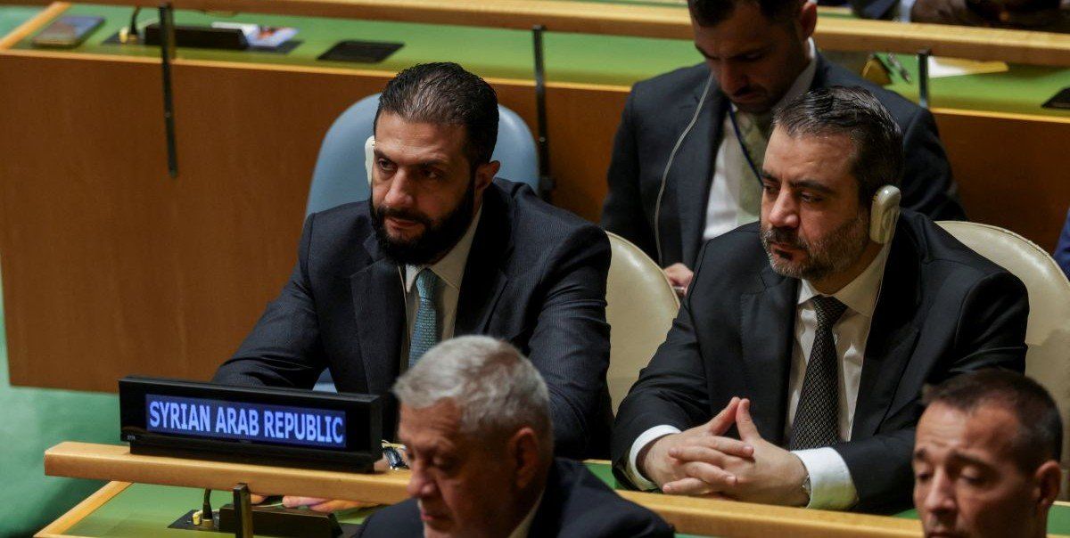 ​Syria's President Ahmed al-Sharaa attends the 80th United Nations General Assembly, at the U.N. headquarters in New York City, U.S., September 23, 2025. 