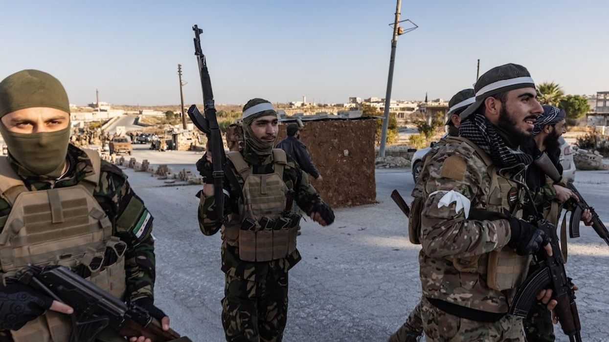 Syrian armed opposition fighters control the city of Maarat al-Numan after seizing control of most parts of Idlib.