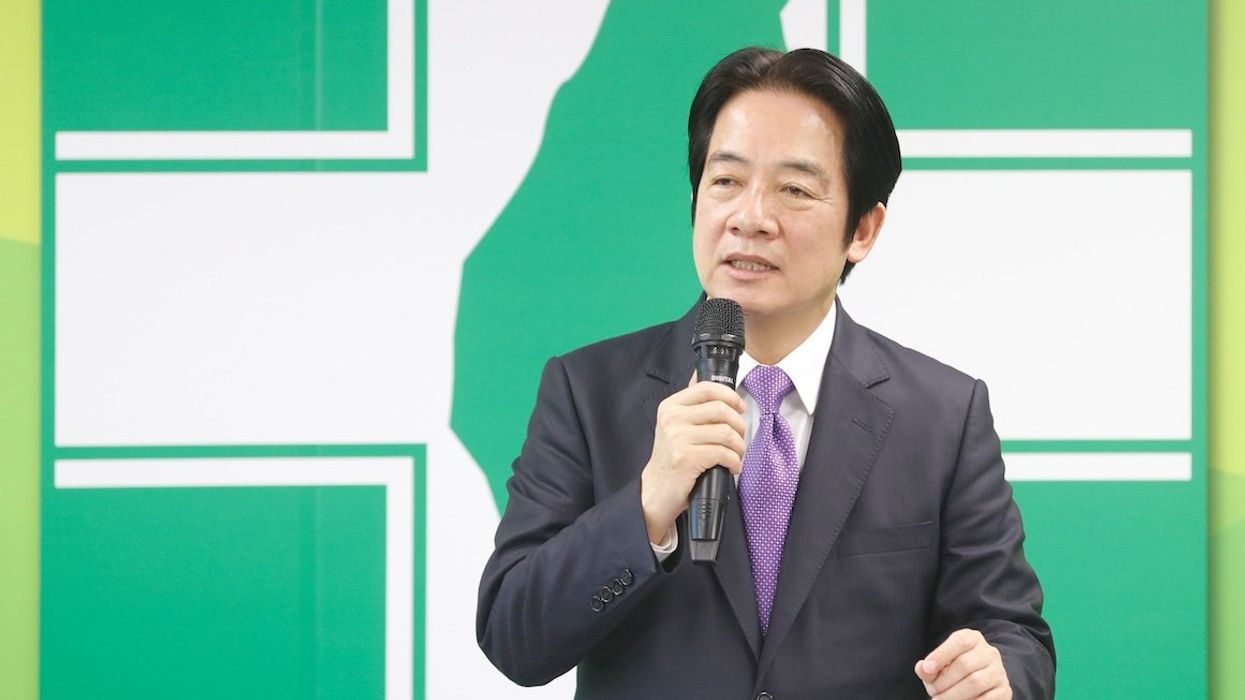 Taiwan's then-Vice President William Lai at a news conference in Taipei, in January 2023.
