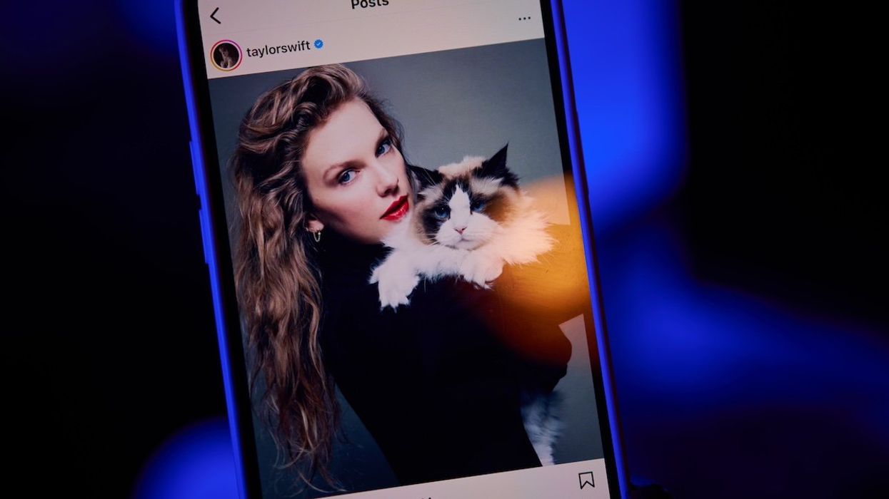 Taylor Swift's Instagram profile is seen in this photo illustration taken in Warsaw, Poland on 11 September, 2024. The musician announced her endorsement of Kamala Harris for president shortly after the current vice president debated Donald Trump on live television that evening.
