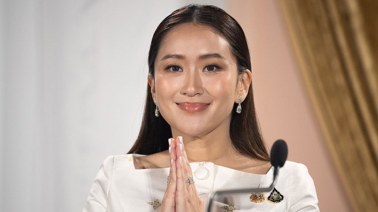 Thailand's Prime Minister Paetongtarn Shinawatra attends a press conference at the Pheu Thai party headquarters after the royal endorsement ceremony. Paetongtarn Shinawatra become the 31th Prime Minister and the second female Prime Minister of Thailand after her aunt Yingluck Shinawatra.