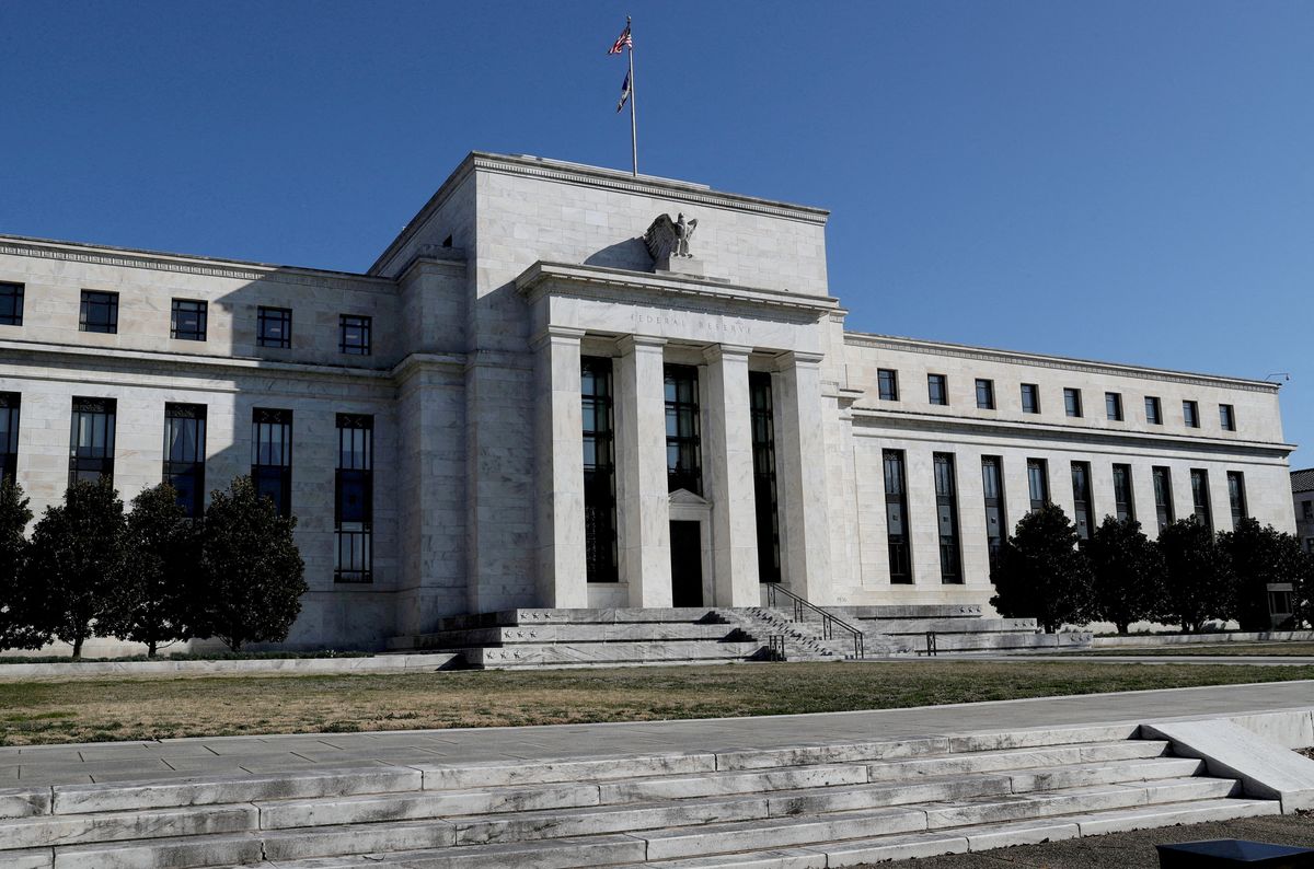 The Federal Reserve building is pictured in Washington, U.S.