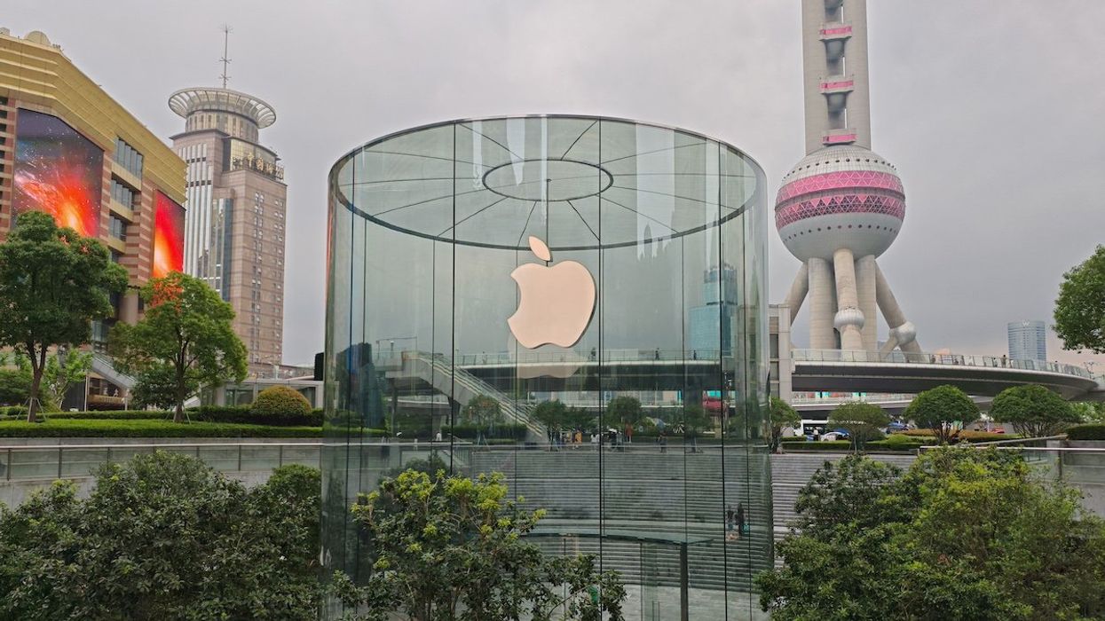 The first upgraded Apple store is opening in Shanghai, China, on June 25, 2024.