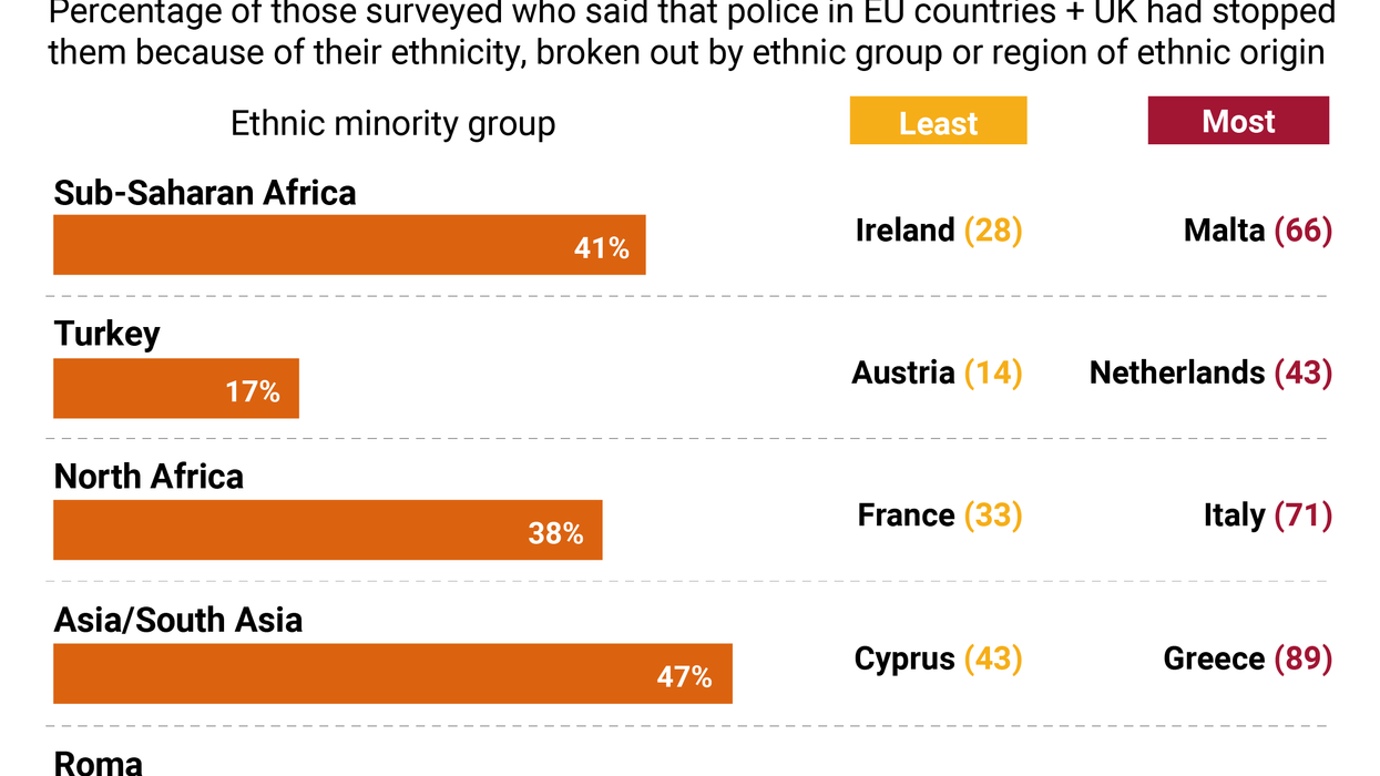 The Graphic Truth: Do European cops target ethnic groups?