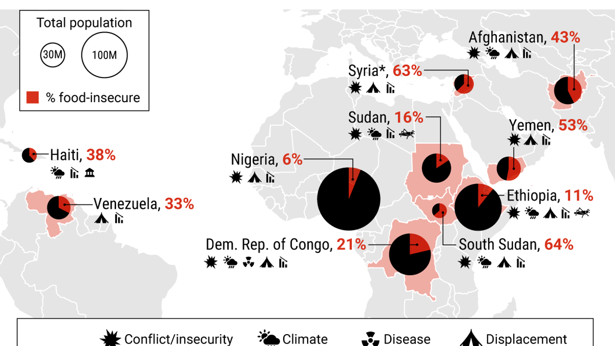 The Graphic Truth: Global hunger hotspots in 2021