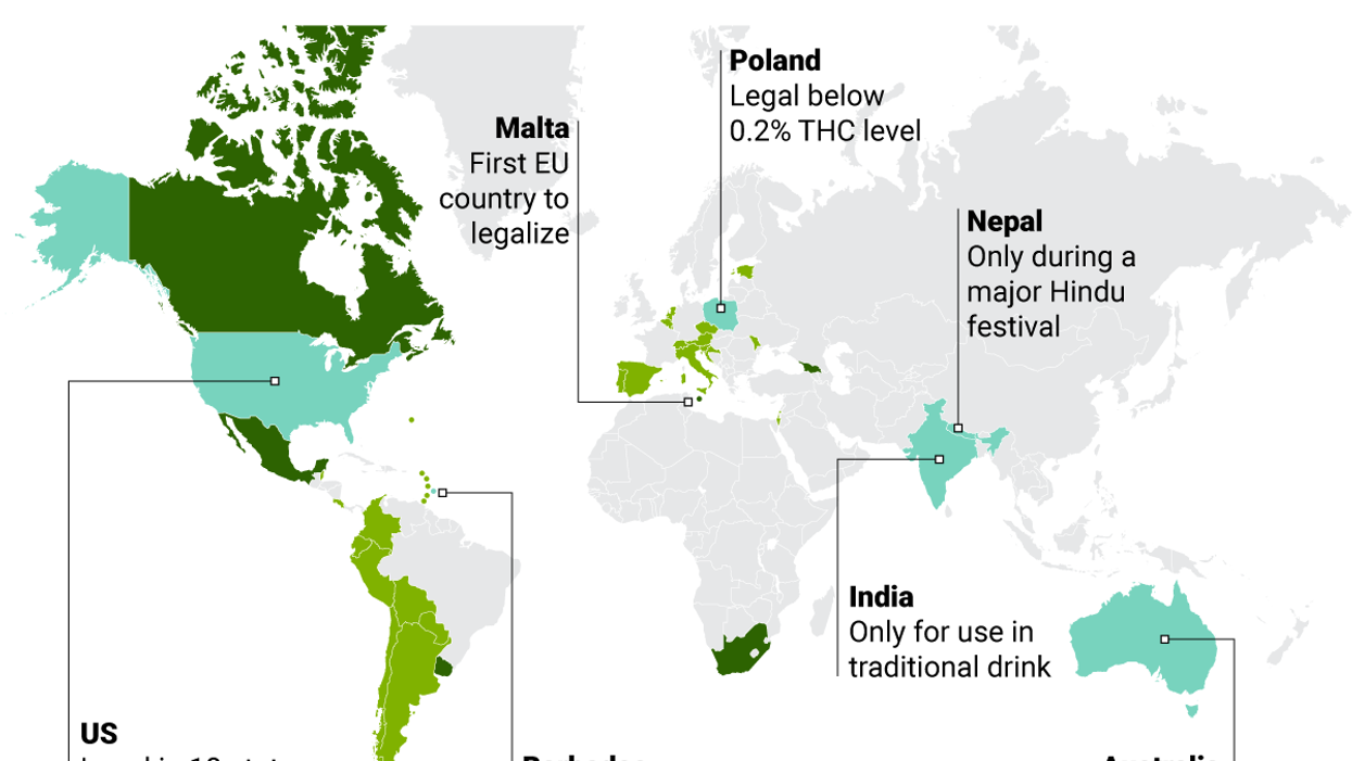 The Graphic Truth: Global reefer madness