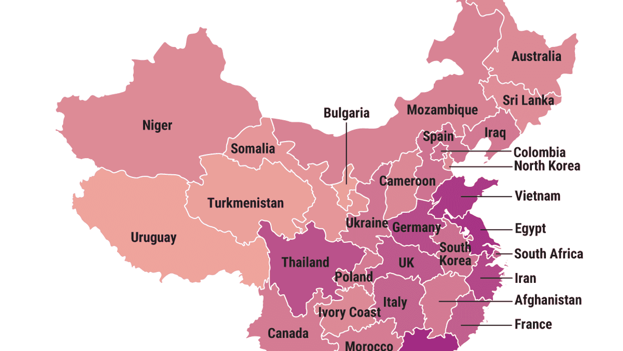 The Graphic Truth: Who fits in China? Chinese provinces shown as a country of similar population size