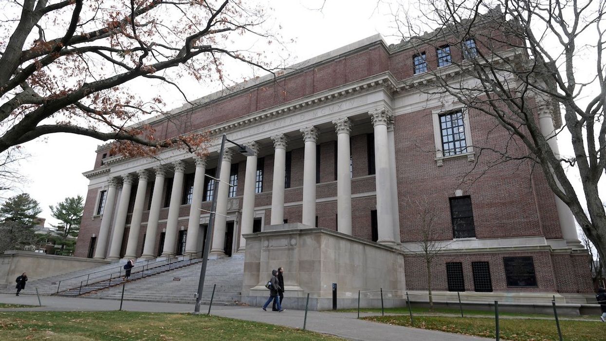 The Harry Elkins Widener Memorial Library is pictured in Harvard yard at Harvard University in Cambridge, Massachusetts, U.S., December 7, 2023
