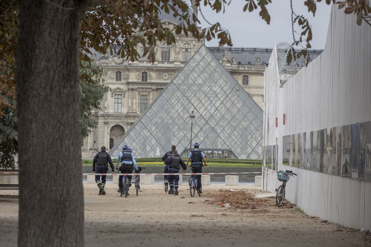 The Louvre was evacuated following a bomb threat on Saturday, October 14.