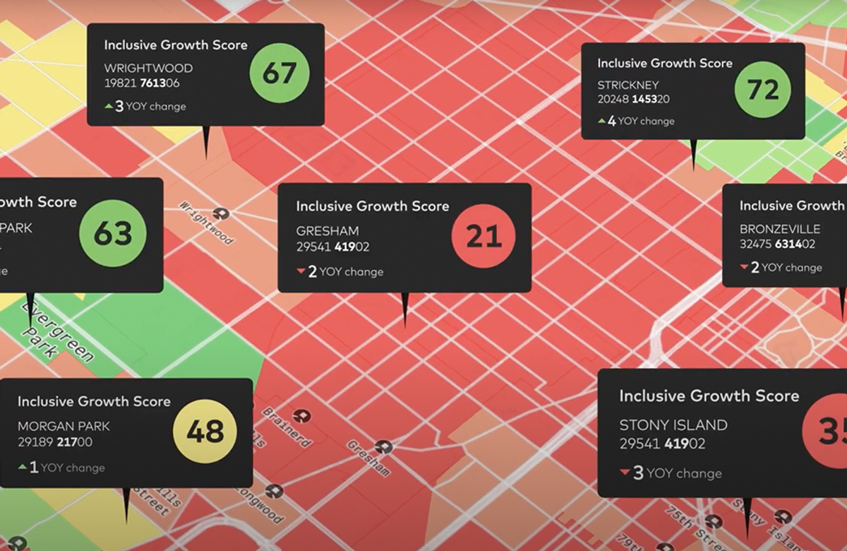 The Mastercard Center for Inclusive Growth developed a data tool called the Inclusive Growth Score